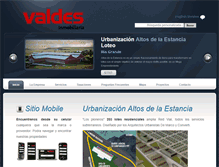 Tablet Screenshot of inmobiliariavaldes.com.ar